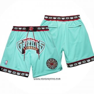 Pantalone Memphis Grizzlies Just Don 1995-96 Verde