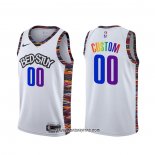 Camiseta Brooklyn Nets Personalizada Ciudad Blanco