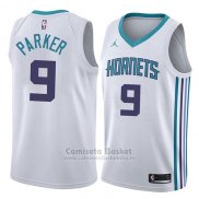 Camiseta Charlotte Hornets Tony Parker #9 Association 2018 Blanco