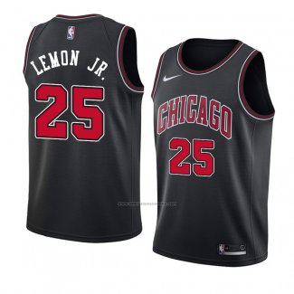 Camiseta Chicago Bulls Walt Lemon Jr. #25 Statement 2018 Negror