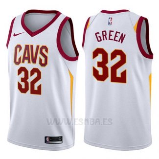 Camiseta Cleveland Cavaliers Jeff Green #32 Swingman Association 2017-18 Blanco