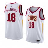 Camiseta Cleveland Cavaliers Matthew Dellavedova #18 Association 2018 Blanco