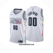 Camiseta Denver Nuggets Personalizada Ciudad 2024-25 Blanco