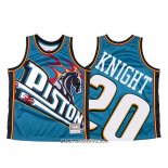 Camiseta Detroit Pistons Brandon Knight #23 Mitchell & Ness Big Face Azul