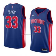 Camiseta Detroit Pistons Willie Reed #33 Icon 2018 Azul