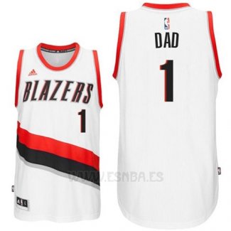 Camiseta Dia del Padre Portland Trail Blazers DAD #1 Blanco