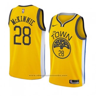 Camiseta Golden State Warriors Alfonzo Mckinnie #28 Earned 2018-19 Amarillo