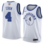 Camiseta Golden State Warriors Quinn Cook Classic #4 2017-18 Blanco