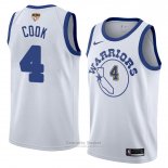 Camiseta Golden State Warriors Quinn Cook Classic #4 2017-18 Blanco