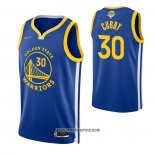 Camiseta Golden State Warriors Stephen Curry #30 Icon 2022 NBA Finals Azul