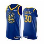 Camiseta Golden State Warriors Stephen Curry #30 Icon Autentico Azul