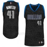 Camiseta Leopard Light Loco Dallas Mavericks Dirk Nowitzki #41 Negro
