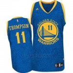 Camiseta Leopard Light Loco Golden State Warriors Klay Thompson #11 Azul