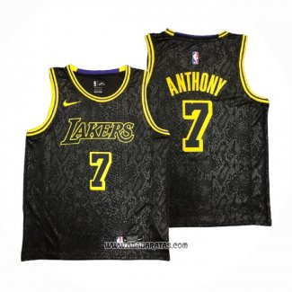 Camiseta Los Angeles Lakers Carmelo Anthony #7 Black Mamba Negro