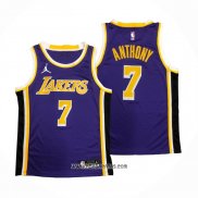 Camiseta Los Angeles Lakers Carmelo Anthony #7 Statement 2020-21 Violeta