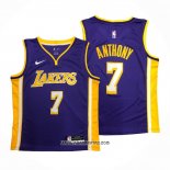 Camiseta Los Angeles Lakers Carmelo Anthony #7 Statement Violeta