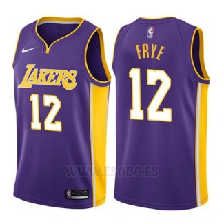 Camiseta Los Angeles Lakers Channing Frye #12 Statement 2017-18 Violeta