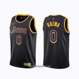 Camiseta Los Angeles Lakers Kyle Kuzma #0 Earned 2020-21 Negro