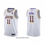 Camiseta Los Angeles Lakers Malik Monk #11 Association 2021-22 Blanco