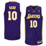 Camiseta Los Angeles Lakers Steve Nash #10 Violeta