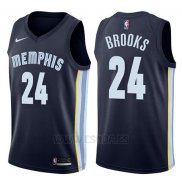 Camiseta Memphis Grizzlies Dillon Brooks #24 Icon 2017-18 Azul