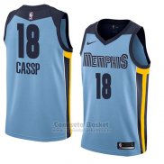 Camiseta Memphis Grizzlies Omri Cassp #18 Statement 2018 Azul