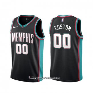 Camiseta Memphis Grizzlies Personalizada Classic Edition Negro