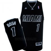 Camiseta Miami Heat Chris Bosh #1 Negro