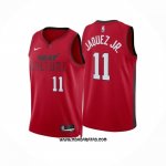 Camiseta Miami Heat Jaime Jaquez Jr. #11 Ciudad 2024-25 Rojo