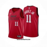 Camiseta Miami Heat Jaime Jaquez Jr. #11 Ciudad 2024-25 Rojo