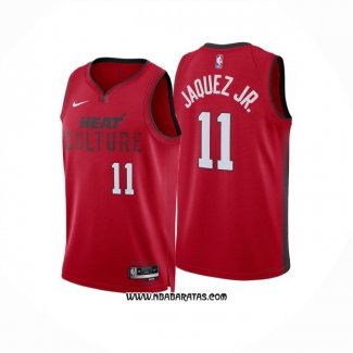 Camiseta Miami Heat Jaime Jaquez Jr. #11 Ciudad 2024-25 Rojo