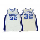 Camiseta NCAA Duke Blue Devils Christian Laettner #32 Blanco