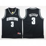 Camiseta NCAA Georgetown Hoyas Allen Iverson #3 Negro