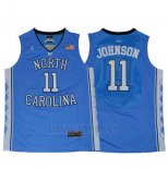 Camiseta NCAA North Carolina Tar Heels Brice Johnson #11 Azul