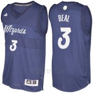 Camiseta Navidad 2016 Washington Wizards Bradley Beal #3 Azul