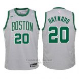 Camiseta Nino Boston Celtics Gordon Hayward Ciudad #20 2017-18 Gris