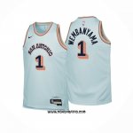 Camiseta Nino San Antonio Spurs Victor Wembanyama #1 Ciudad 2024-25 Verde