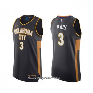 Camiseta Oklahoma City Thunder Chris Paul #3 Ciudad Autentico 2019-20 Gris