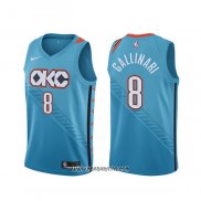 Camiseta Oklahoma City Thunder Danilo Gallinari #8 Ciudad Azul