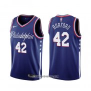 Camiseta Philadelphia 76ers Al Horford #42 Ciudad 2019-20 Azul