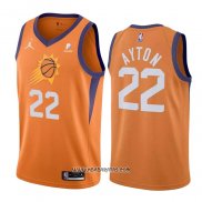 Camiseta Phoenix Suns Deandre Ayton #22 Statement 2021 Naranja