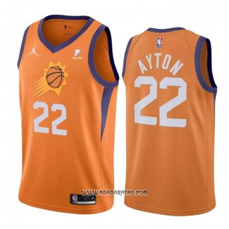 Camiseta Phoenix Suns Deandre Ayton #22 Statement 2021 Naranja