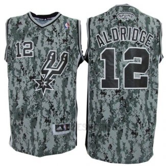 Camiseta San Antonio Spurs LaMarcus Aldridge #12 Camuflaje