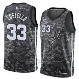 Camiseta San Antonio Spurs Matt Costello #33 Ciudad 2018 Gris