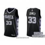 Camiseta San Antonio Spurs Tre Jones #33 Statement 2022-23 Negro