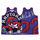 Camiseta Toronto Raptors Patrick Mccaw #22 Mitchell & Ness Big Face Violeta