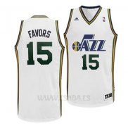 Camiseta Utah Jazz Derrick Favors #15 Blanco