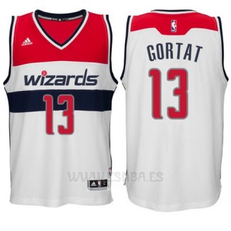 Camiseta Washington Wizards Marcin Gortat #13 Blanco