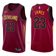 Nike Camiseta Cleveland Cavaliers LeBron James #23 2017-18 Rojo