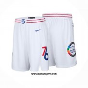 Pantalone Philadelphia 76ers Ciudad 2024-25 Blanco